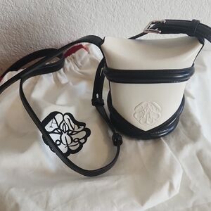 Alexander McQueen The Curve Mini Leather Shoulder Bag